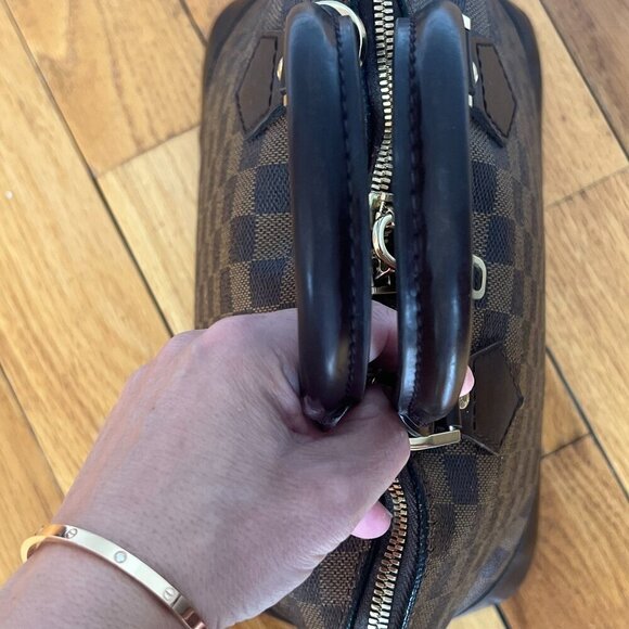 Louis Vuitton Alma PM Damier Ebene Bag with Padlock + Dustbag - Picture 3 of 16